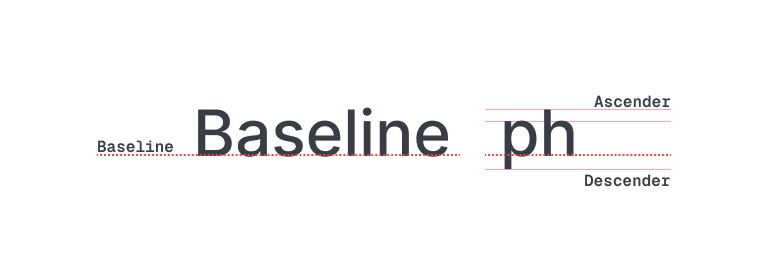Baseline. The line that all characters sits on Baseline. The line that all characters sits on