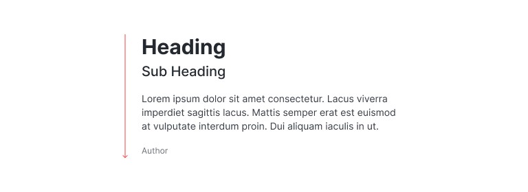 Use of typography making text hierarchy Use of typography making text hierarchy